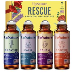 Essential Oils Roll On Set (4 Pack) Valentines Day Gifts for Her
